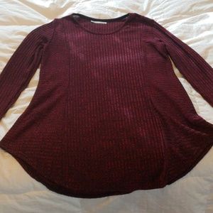 Maurice's burgundy sweater shirt XL